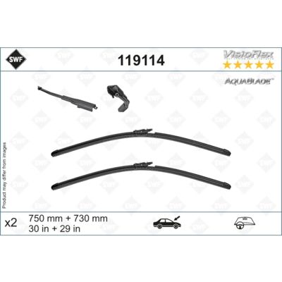 Swf Spazzola tergicristallo AquaBlade 119114, 750/730mm, Anteriore, 2 Pezzo Swf Spazzola tergicristallo AquaBlade 119114, 750/730mm, Anteriore, 2 Pezzo