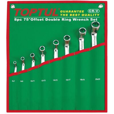 Set di chiavi a anello doppio TOPTUL GAAA0810 - Kit di attrezzi Set di chiavi a anello doppio TOPTUL GAAA0810 - Kit di attrezzi