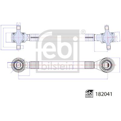 Braccio di sospensione FEBI BILSTEIN 182041 - Veicolo DAF Braccio di sospensione FEBI BILSTEIN 182041 - Veicolo DAF