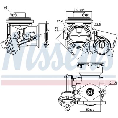 NISSENS 70371 - Valvola EGR NISSENS 70371 - Valvola EGR