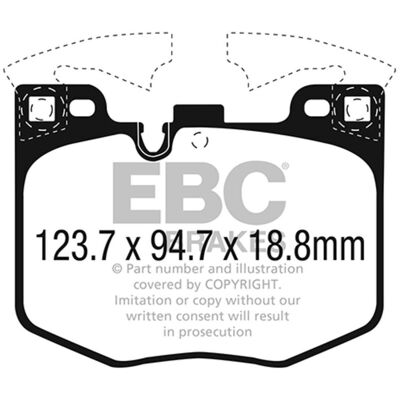 Pastiglie freno EBC BRAKES Green Stuff DP22302 - Anteriore Pastiglie freno EBC BRAKES Green Stuff DP22302 - Anteriore