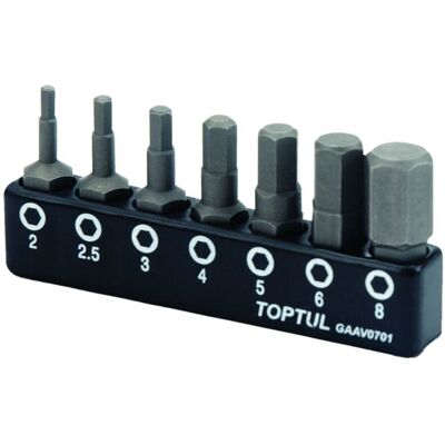 Toptul Set di lame per cacciavite da 1/4 GAAV0701 Toptul Set di lame per cacciavite da 1/4 GAAV0701