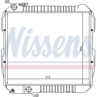 Nissens Radiatore, raffreddamento motore 64845 Nissens Radiatore, raffreddamento motore 64845