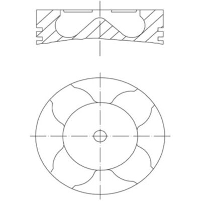 MAHLE Pistone 081 PI 00103 000 - Pistone MAHLE Pistone 081 PI 00103 000 - Pistone