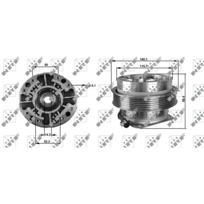 NRF 49705 Frizione Visco-Couple - Ventilatore radiatore NRF 49705 Frizione Visco-Couple - Ventilatore radiatore