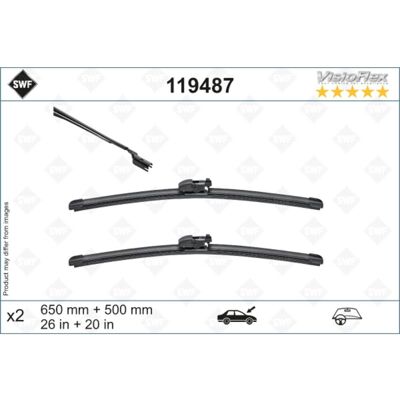 Swf Spazzola tergicristallo Visioflex 119487, 650/500mm, Anteriore, 2 Pezzo Swf Spazzola tergicristallo Visioflex 119487, 650/500mm, Anteriore, 2 Pezzo