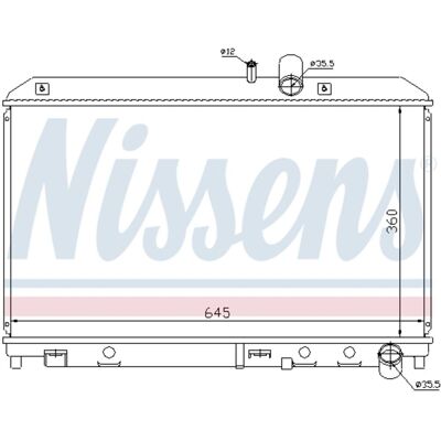 Nissens Radiatore, raffreddamento motore 62458 Nissens Radiatore, raffreddamento motore 62458