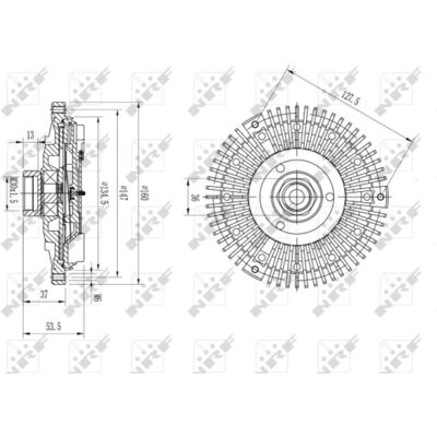Frizione Viscosa NRF Modello 49673 - Frizione Viscosa Frizione Viscosa NRF Modello 49673 - Frizione Viscosa