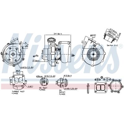 Nissens 93295 Turbo - Raffreddato ad olio, azionato pneumaticamente Nissens 93295 Turbo - Raffreddato ad olio, azionato pneumaticamente
