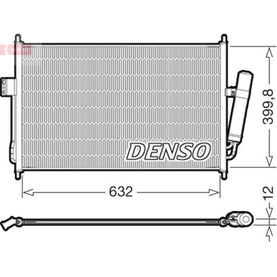 Denso Condensatore, impianto di climatizzazione DCN99084 Denso Condensatore, impianto di climatizzazione DCN99084