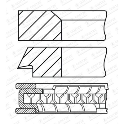 GOETZE ENGINE 08-446000-00 Set Anelli Pistoni - Set Anelli Pistoni GOETZE ENGINE 08-446000-00 Set Anelli Pistoni - Set Anelli Pistoni