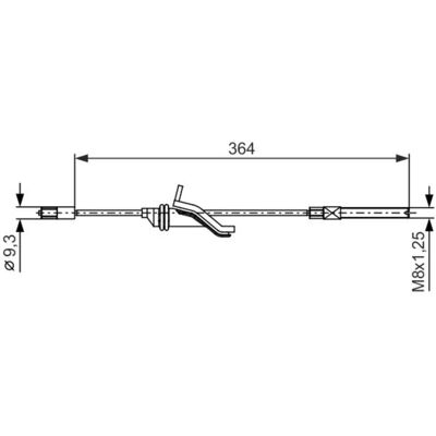 Cavo freno BOSCH per Ford C-Max - Cavo freno Cavo freno BOSCH per Ford C-Max - Cavo freno