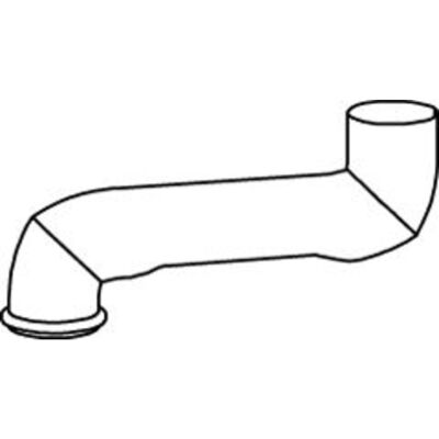 Tubo di scarico DINEX 80554 - Posteriore Euro 5 Tubo di scarico DINEX 80554 - Posteriore Euro 5