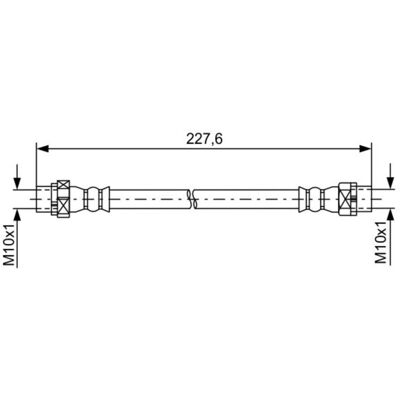 Tubo freno Bosch - 24520102103 per BMW X5, X6 Tubo freno Bosch - 24520102103 per BMW X5, X6