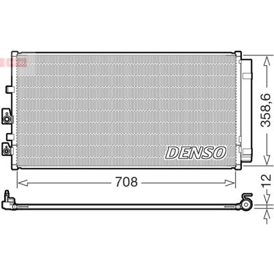 Denso Condensatore, impianto di climatizzazione DCN10062 Denso Condensatore, impianto di climatizzazione DCN10062