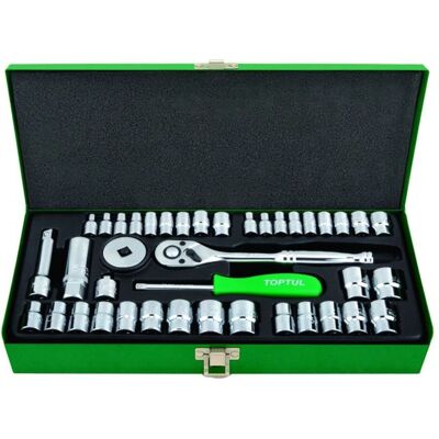 Set di bussole TOPTUL 1/4, 3/8 - 40 pezzi Set di bussole TOPTUL 1/4, 3/8 - 40 pezzi