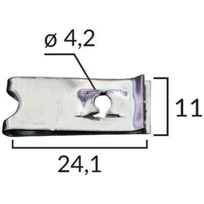 ROMIX ROM 16034 Clips di protezione per rivestimenti - Protezione/Clip/Bottoni ROMIX ROM 16034 Clips di protezione per rivestimenti - Protezione/Clip/Bottoni