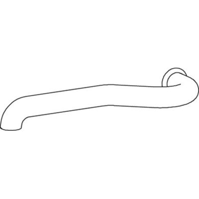 DINEX 64793 Tubo di scarico - Alluminio posteriore 1040mm DINEX 64793 Tubo di scarico - Alluminio posteriore 1040mm