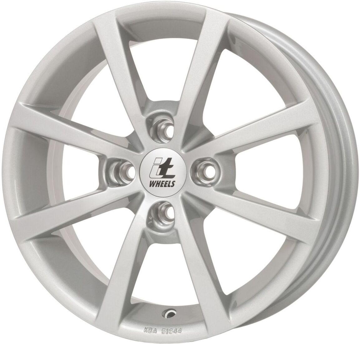 Itwheels Cerchi in lega da 15 pollici Alisia 4x108 6J ET40, Farbe Glanzsilber