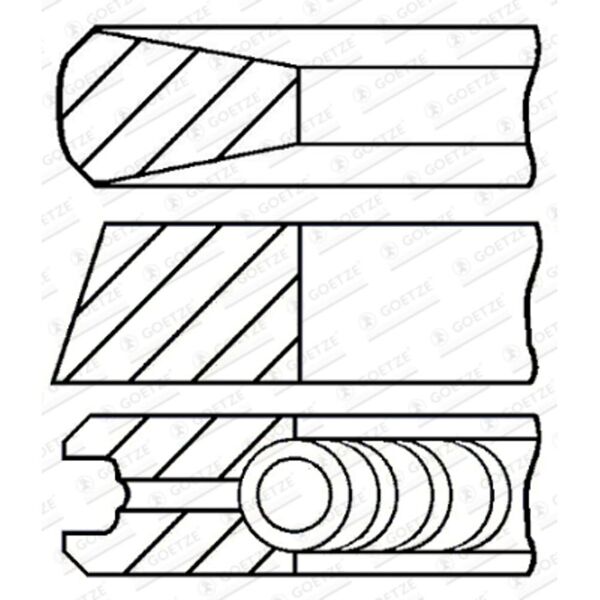 goetze set di anelli per pistoni 08-136500-30