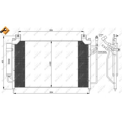 Nrf Condensatore, impianto di climatizzazione 35881 Nrf Condensatore, impianto di climatizzazione 35881