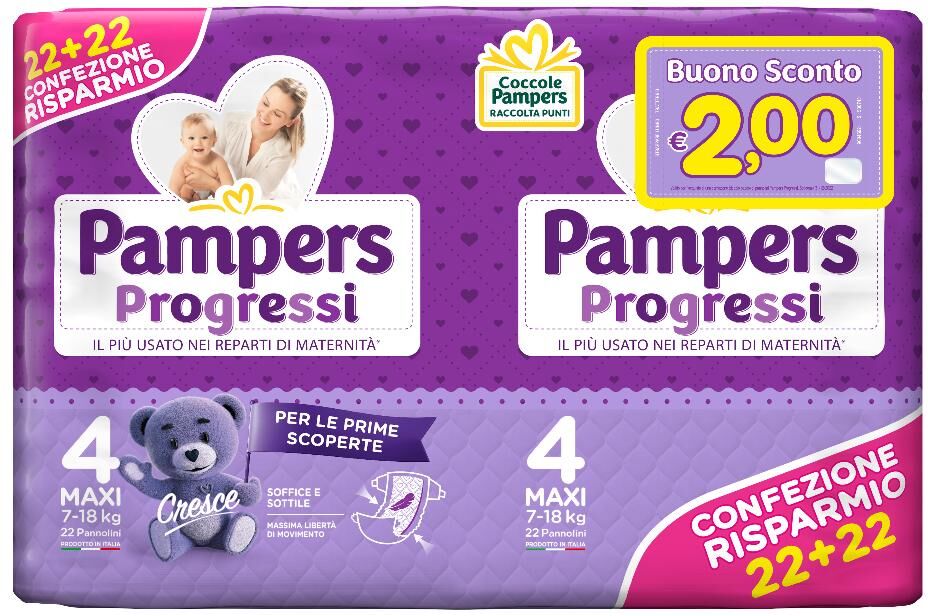 Fater Spa Pampers Progressi Maxi 44pz 0241