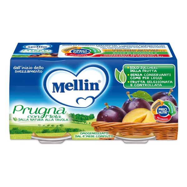 danone nutricia spa soc.ben. mellin-omo prugna/mela 2x100