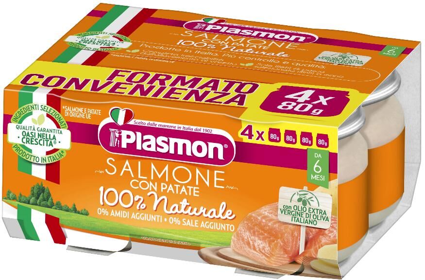 Plasmon (Heinz Italia Spa) Plasmon Omog Salmone 4x80g