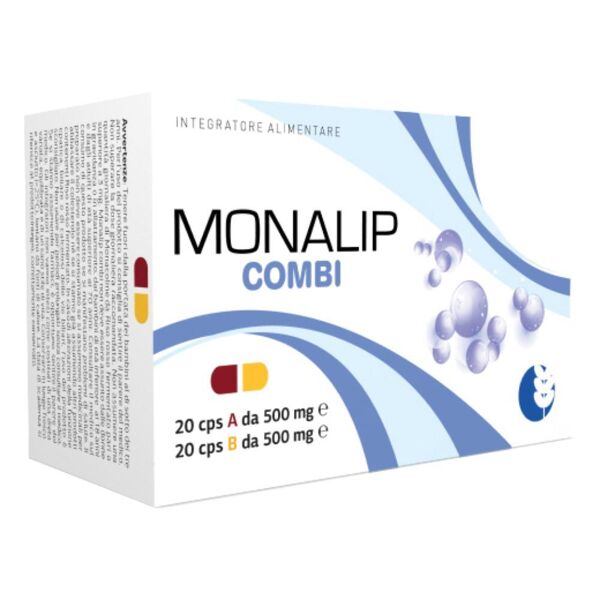 biogroup srl monalip combi - integratore alimentare 20 capsule a + 20 capsule b
