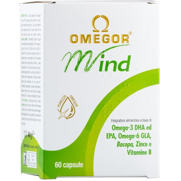 u.g.a. nutraceuticals srl omegor mind 60 capsule molli - integratore per il benessere mentale e stanchezza