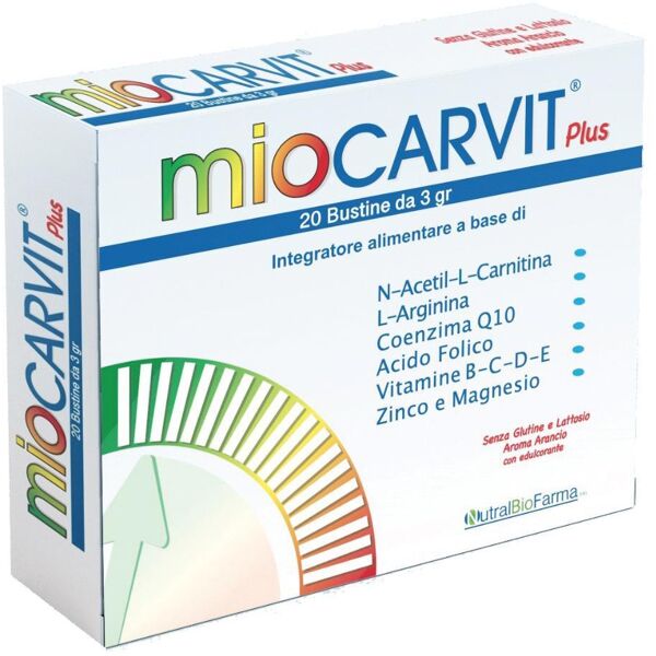 nutralbiofarma srl miocarvit plus 20 bust.