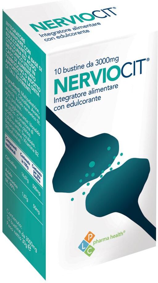 plc pharma health srl nerviocit 10 bustine - integratore per il sistema nervoso