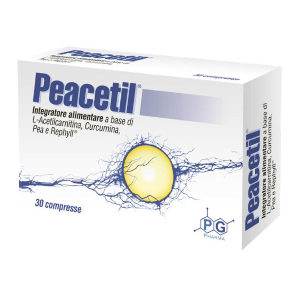 pg pharma srl peacetil 30 compresse - integratore per il sistema nervoso e antiossidante