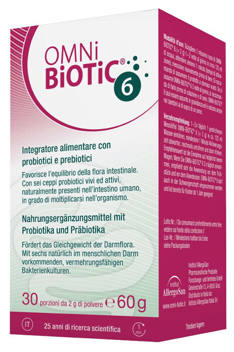 Institut Allergosan Gmbh Omni Biotic 6 Barattolo 60g