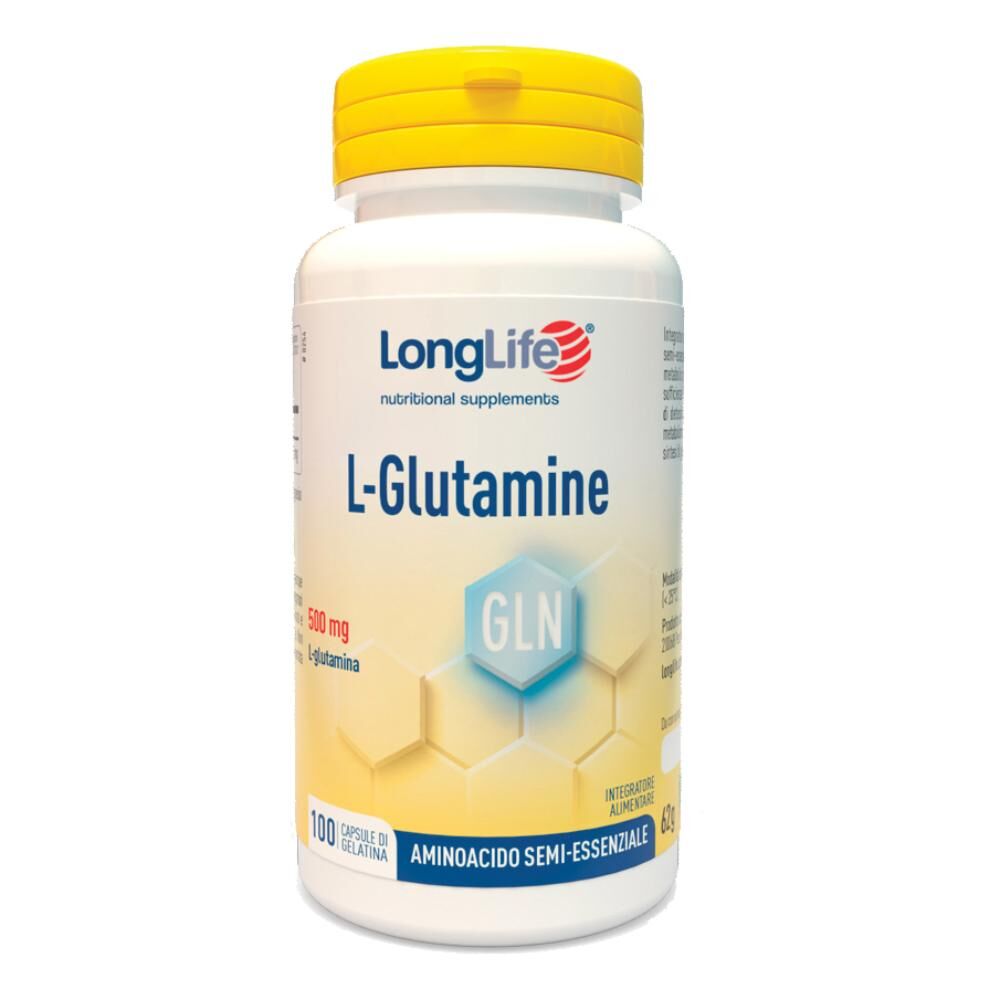 Longlife L-Glutamine 100 Cps