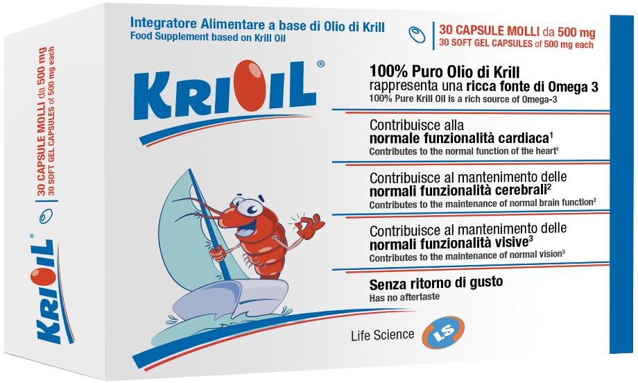 Life Science Srls Krioil  30 Capsule- Integratore Contro La Stanchezza