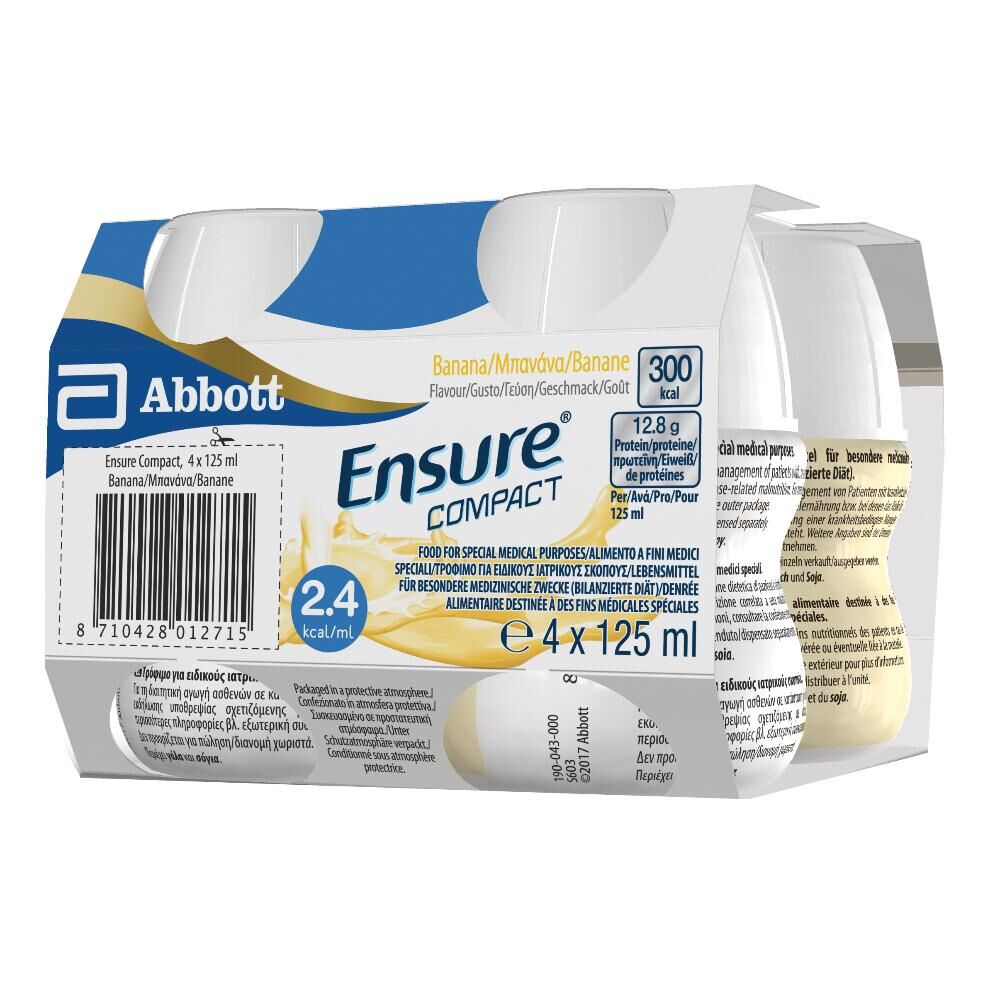 Abbott Ensure Compact Banana 4x125ml