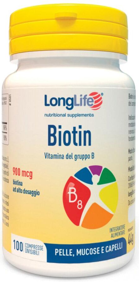 Longlife Srl Longlife Biotin 900mcg 100cpr