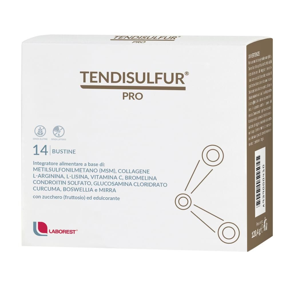 Uriach Italy Srl Tendisulfur Pro 14 Bustine- Integratore Ricostituente Per I Tendini