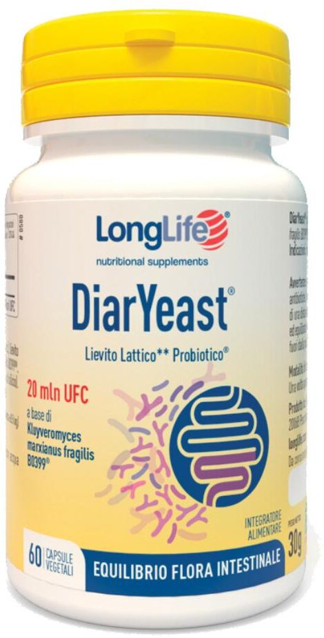 Longlife Diaryeast 60cps Veg