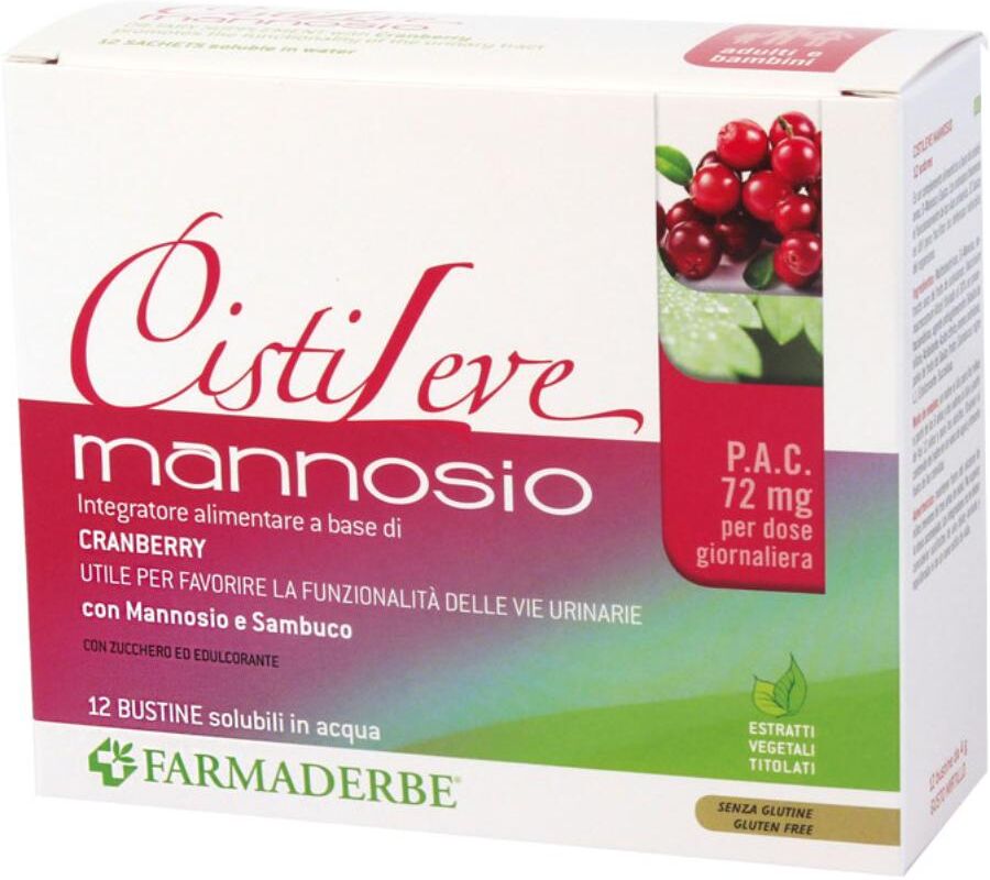 Farmaderbe Cistileve Mannosio 12bust Fdr