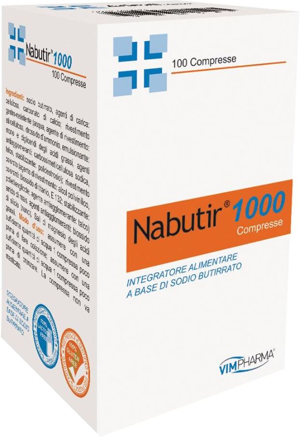 Magap Nutrition Srl Nabutir 1000 100 Compresse- Prodotto Per Il Benessere Intestinale