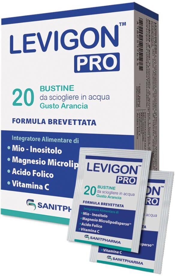 Sanitpharma Srl Levinog Pro Integratore Con Acido Folico E Vitamina C 20 Bustine