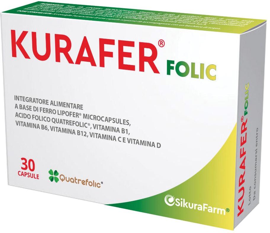 Sikurafarm Srls Kurafer Folic 30cps