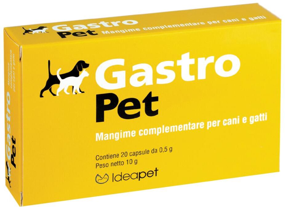 ellegi srl gastro pet 20 capsule-  integratore intestinale per cani e gatti