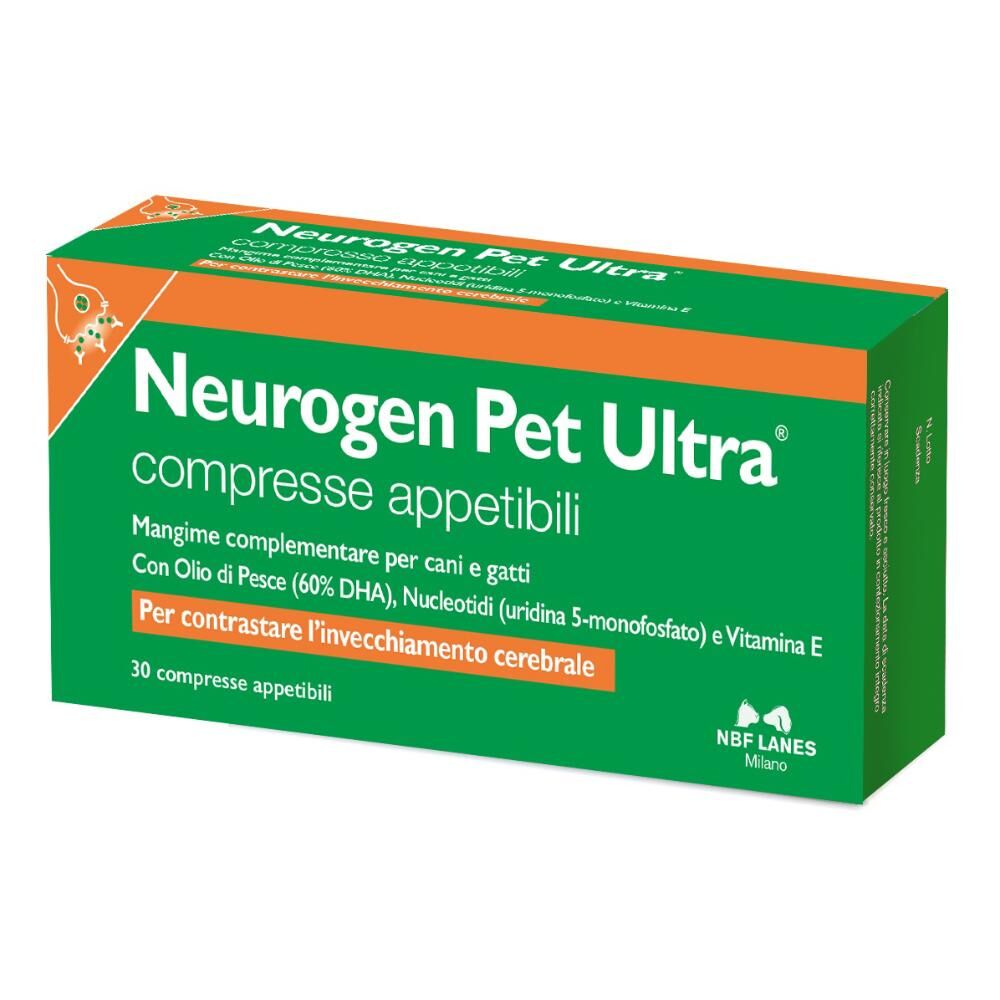 N.B.F. Lanes Srl Neurogen Pet Ultra 30 Compresse - Mangime Complementare Per Cani E Gatti
