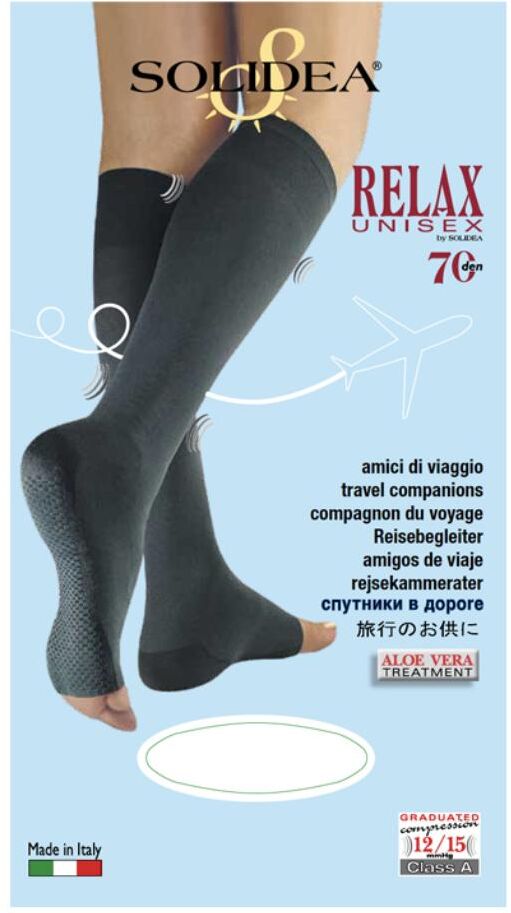 Solidea By Calzificio Pinelli Relax 70 Gamb.P/a Blu Sc.Xl