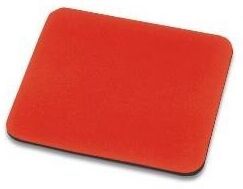 EDNET Tappetino per mouse 3 mm. misure cm. 25 x 21 colore rosso