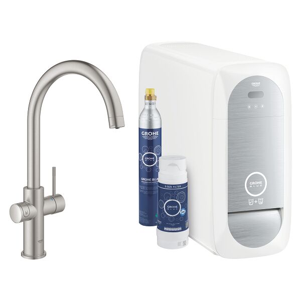 grohe blue home - sistema di filtraggio e raffreddamento con installazione inclusa - 31455dc1