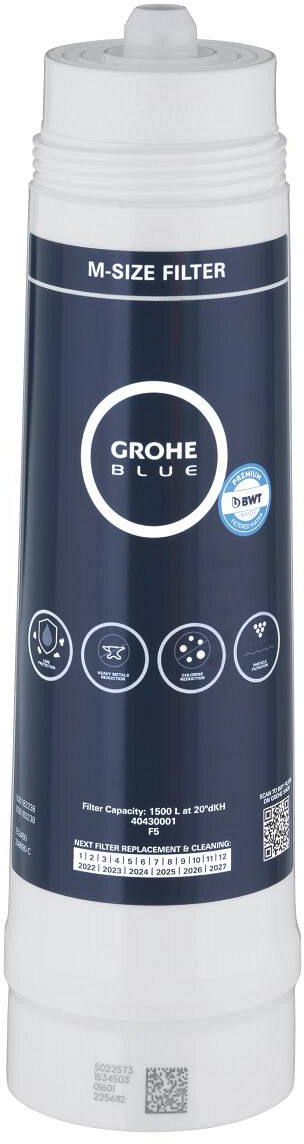 grohe blue - filtro taglia m da 1500 litri - 40430001